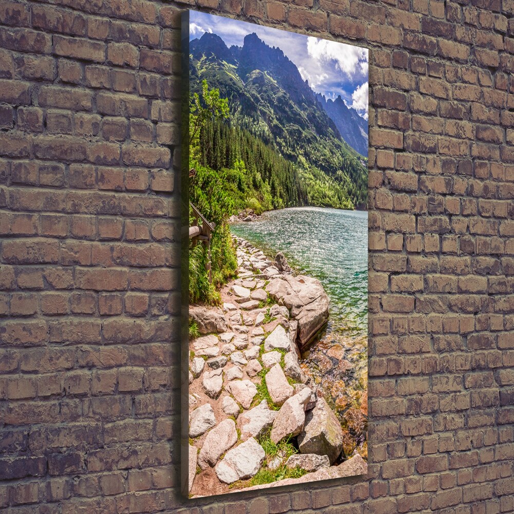 Foto obraz na płótnie pionowy Morskie oko Tatry