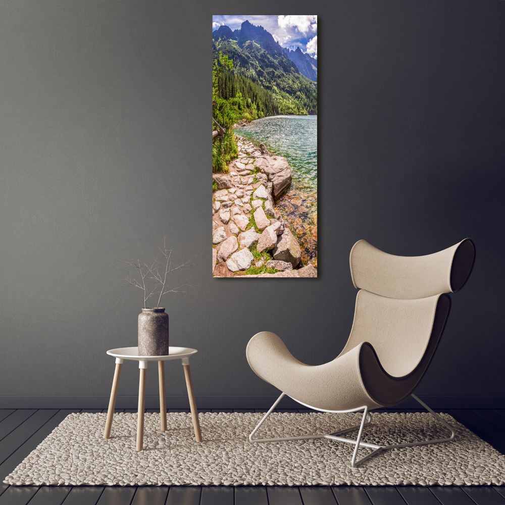 Foto obraz na płótnie pionowy Morskie oko Tatry