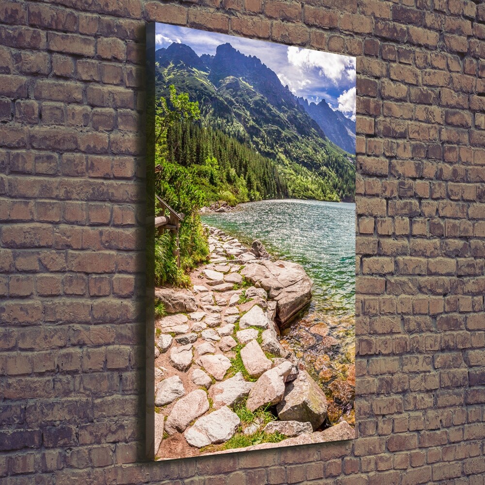 Foto obraz na płótnie pionowy Morskie oko Tatry