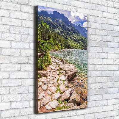 Foto obraz na płótnie pionowy Morskie oko Tatry