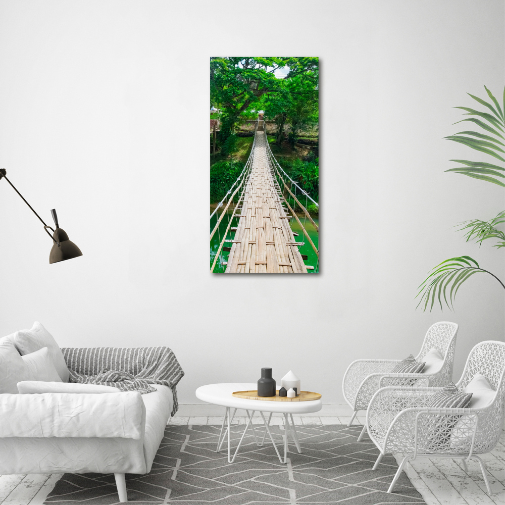 Foto obraz canvas pionowy Most wiszący