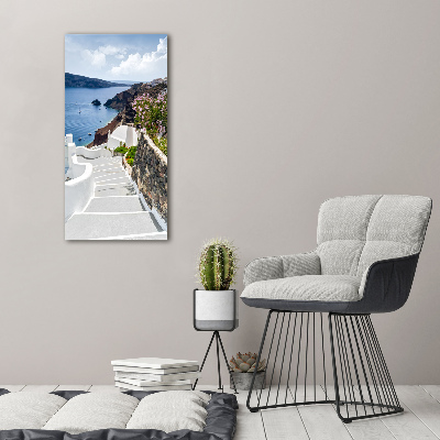 Foto obraz na płótnie pionowy Santorini Grecja