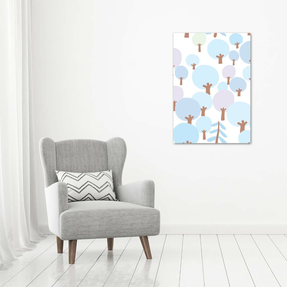 Nowoczesny fotoobraz canvas na ramie pionowy Drzewa
