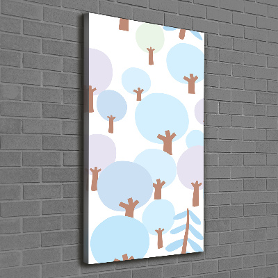Nowoczesny fotoobraz canvas na ramie pionowy Drzewa