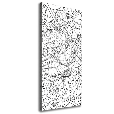Foto obraz na płótnie pionowy Tło Zentangle