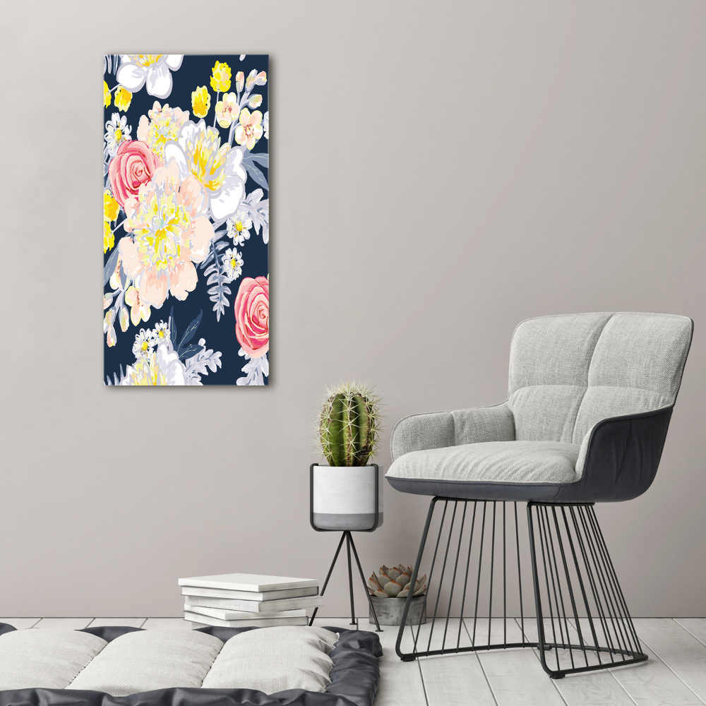 Foto-obraz canvas do salonu Bukiet kwiatów