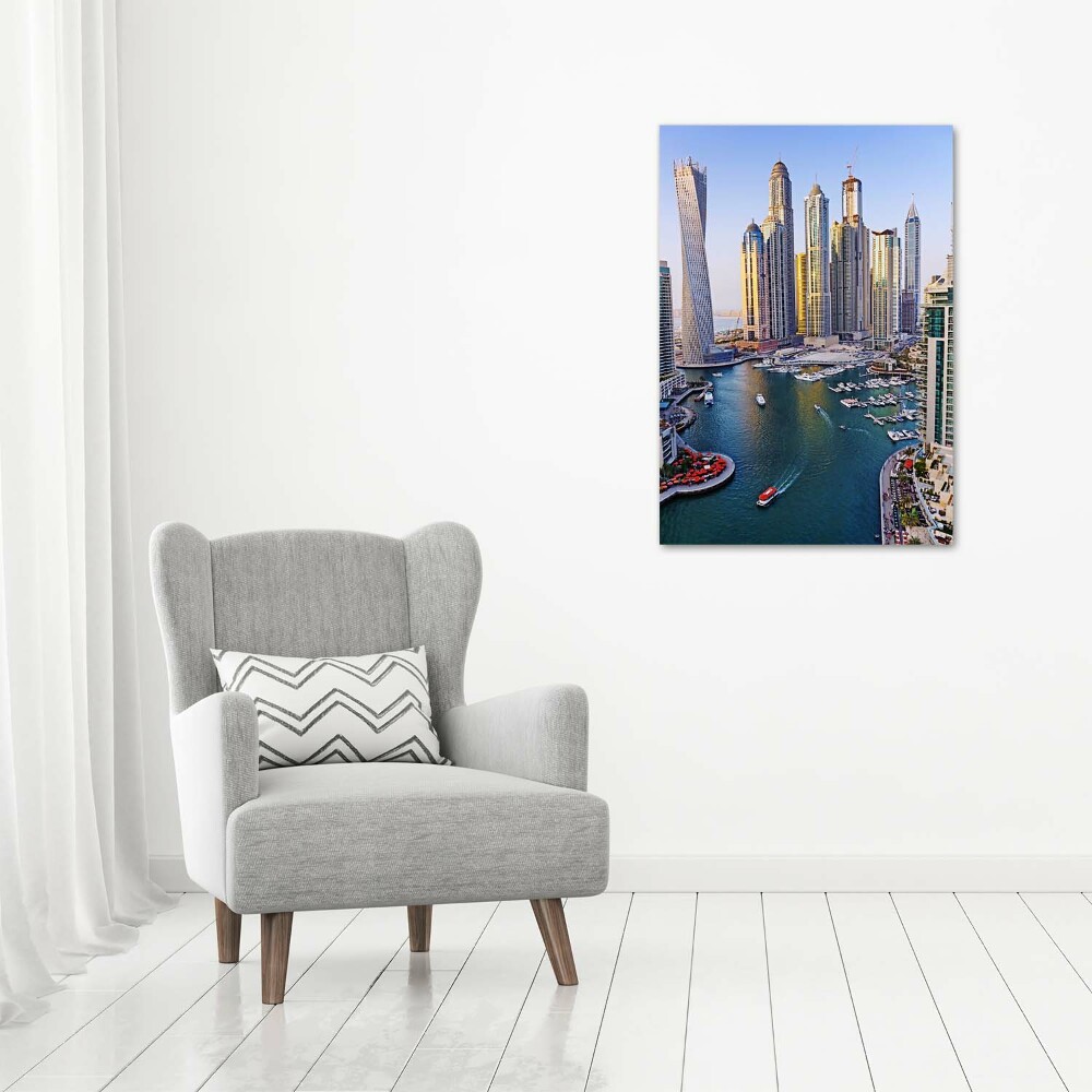 Foto obraz canvas pionowy Zatoka Dubaj