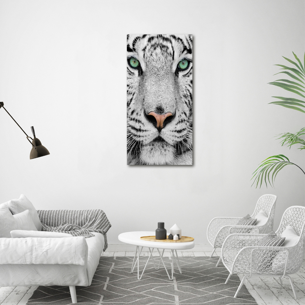 Foto obraz canvas pionowy Biały tygrys