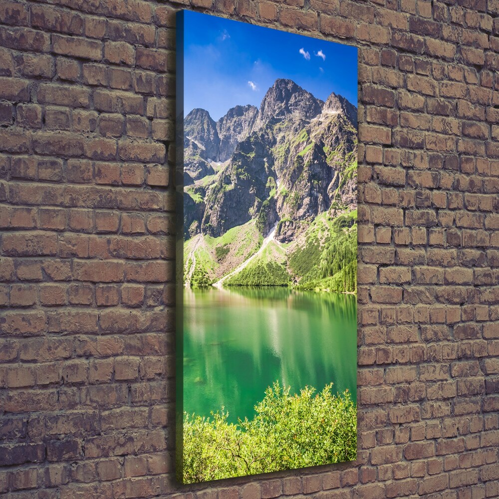 Foto obraz na płótnie pionowy Morskie oko Tatry