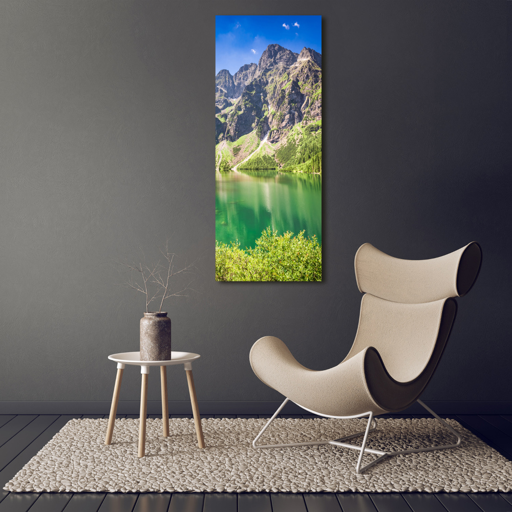 Foto obraz na płótnie pionowy Morskie oko Tatry