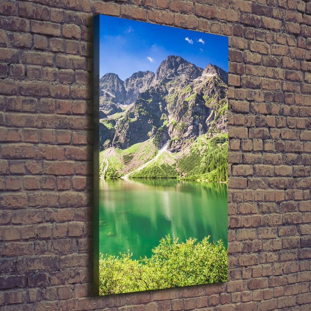 Foto obraz na płótnie pionowy Morskie oko Tatry