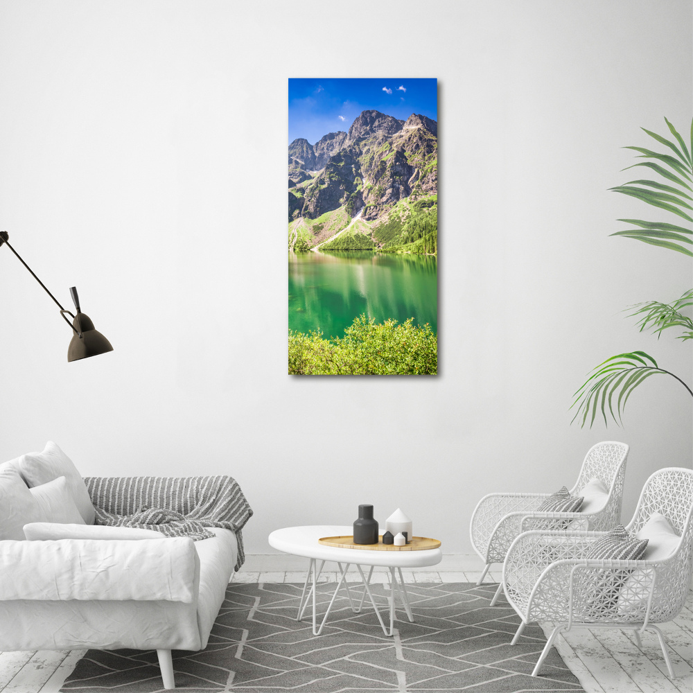Foto obraz na płótnie pionowy Morskie oko Tatry
