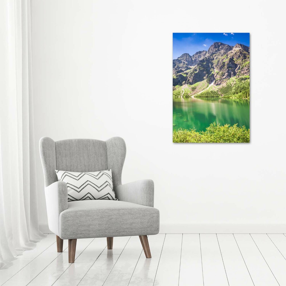Foto obraz na płótnie pionowy Morskie oko Tatry
