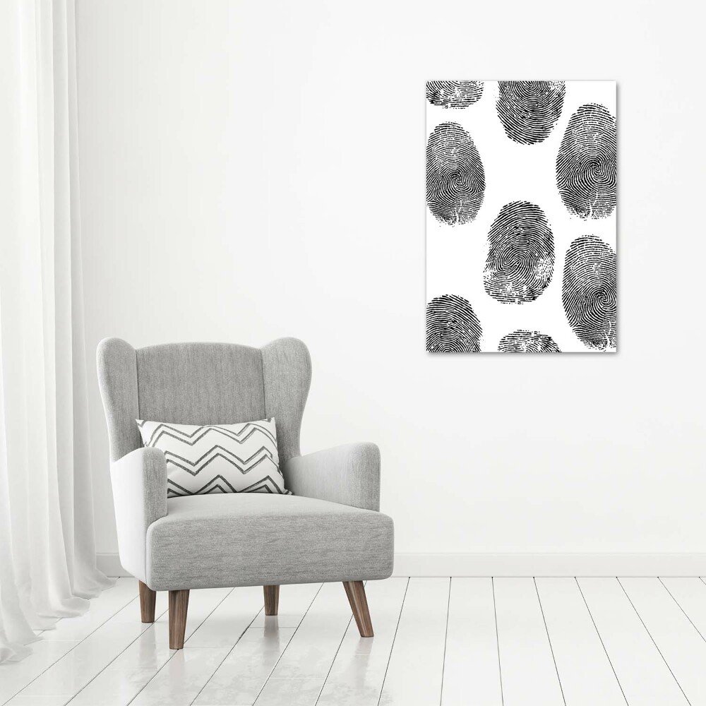 Foto obraz canvas pionowy Odciski palców
