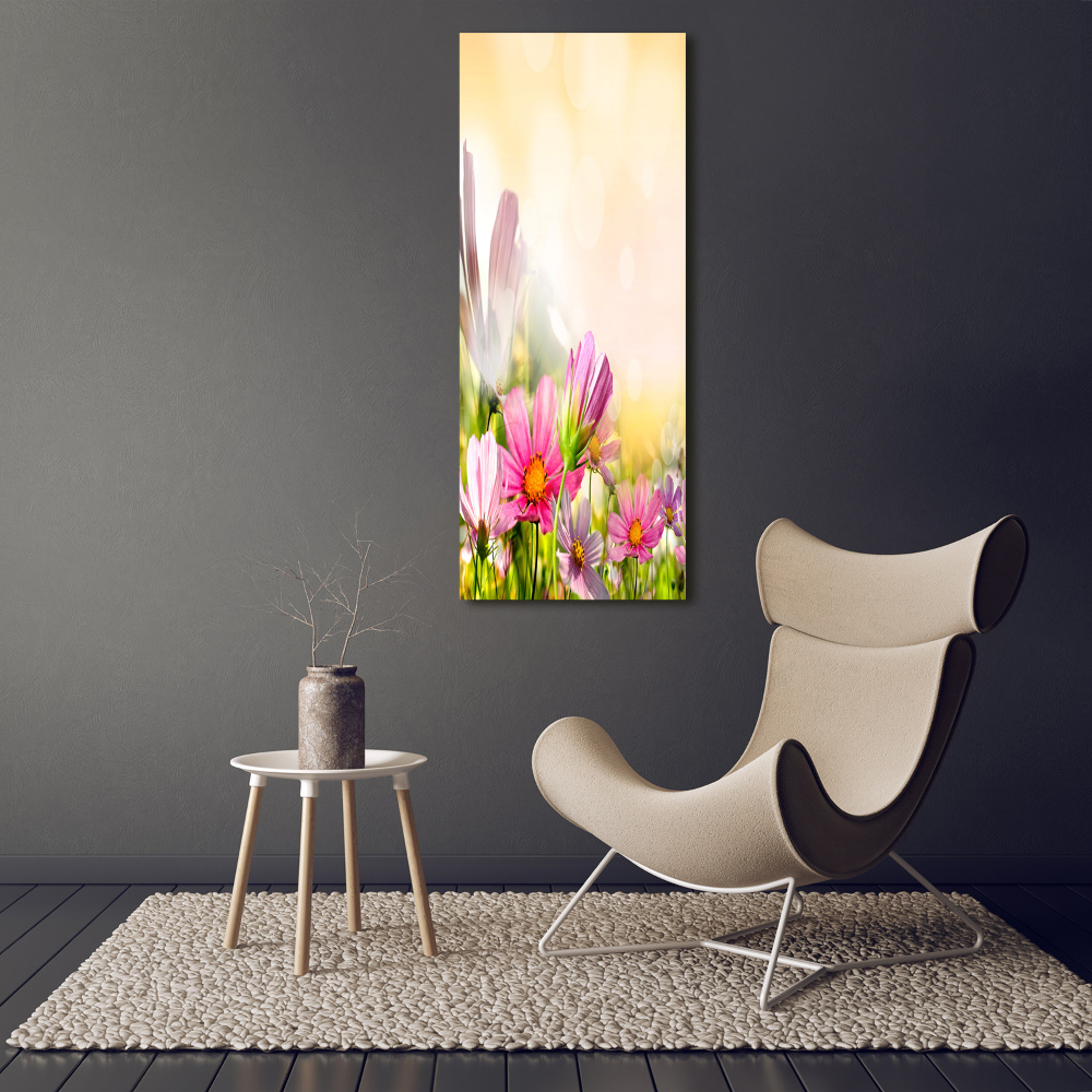 Foto obraz canvas pionowy Polne kwiaty