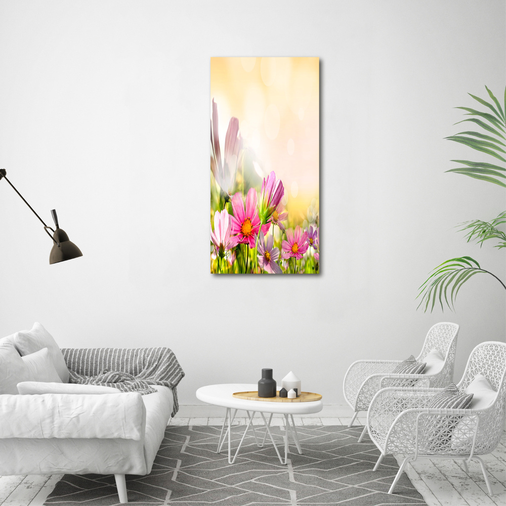 Foto obraz canvas pionowy Polne kwiaty