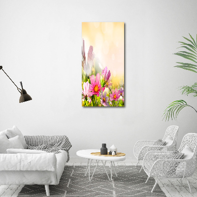 Foto obraz canvas pionowy Polne kwiaty