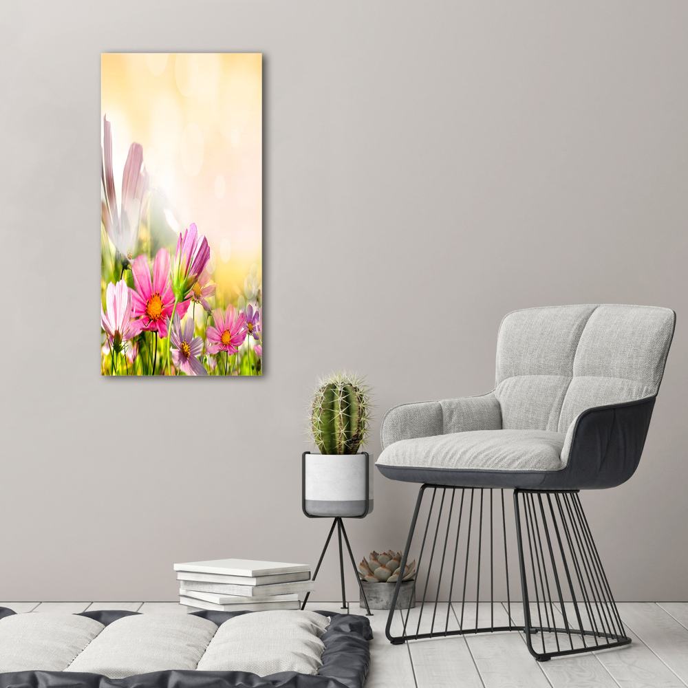 Foto obraz canvas pionowy Polne kwiaty