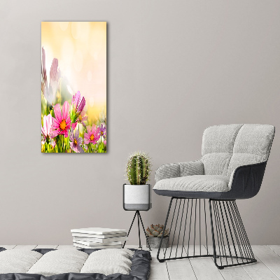 Foto obraz canvas pionowy Polne kwiaty