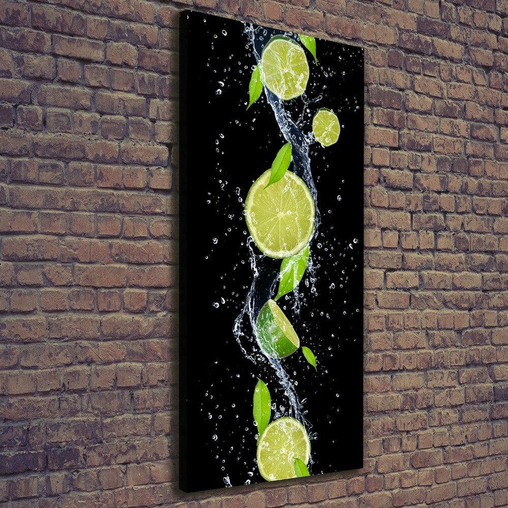 Nowoczesny obraz canvas na ramie pionowy Limonki