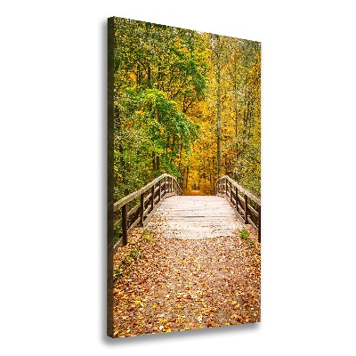 Foto obraz canvas pionowy Las jesienią