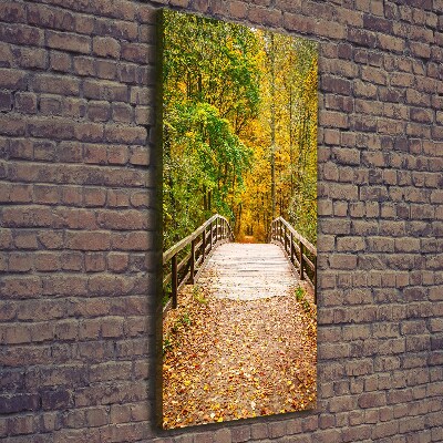 Foto obraz canvas pionowy Las jesienią