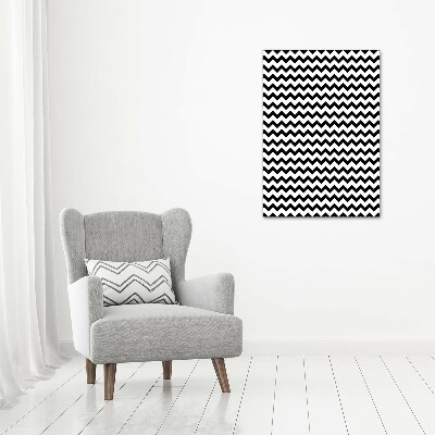 Nowoczesny obraz canvas na ramie pionowy Zygzaki