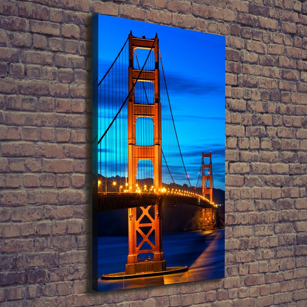 Foto obraz na płótnie pionowy Most San Francisco