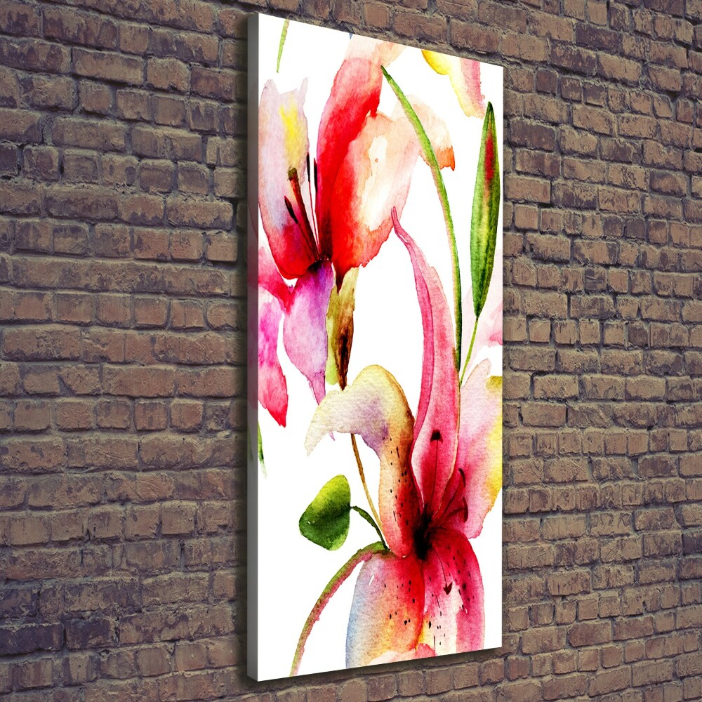 Foto obraz canvas pionowy Kwiaty lilii