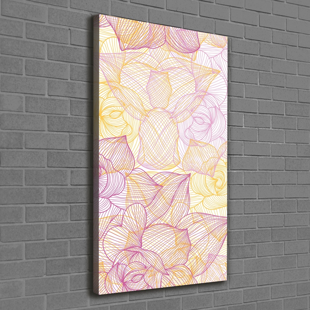 Nowoczesny fotoobraz canvas na ramie pionowy Kwiaty