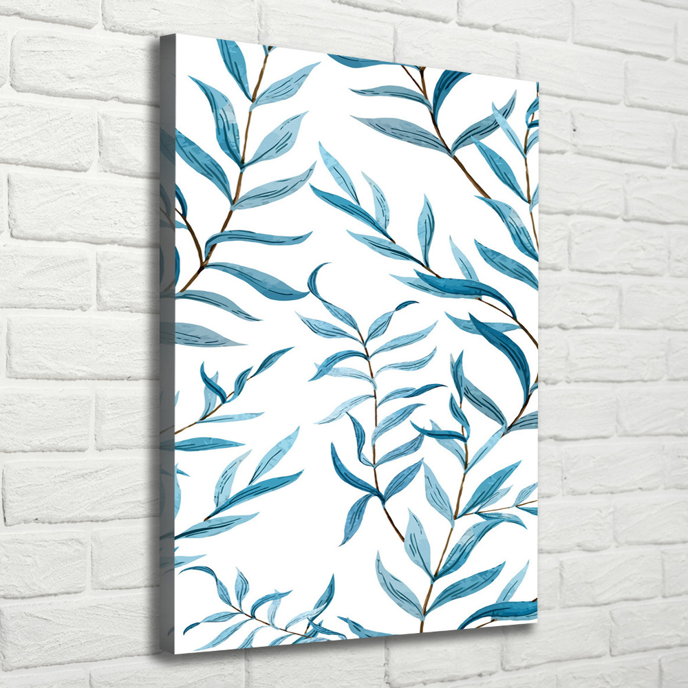 Nowoczesny fotoobraz canvas na ramie pionowy Liście