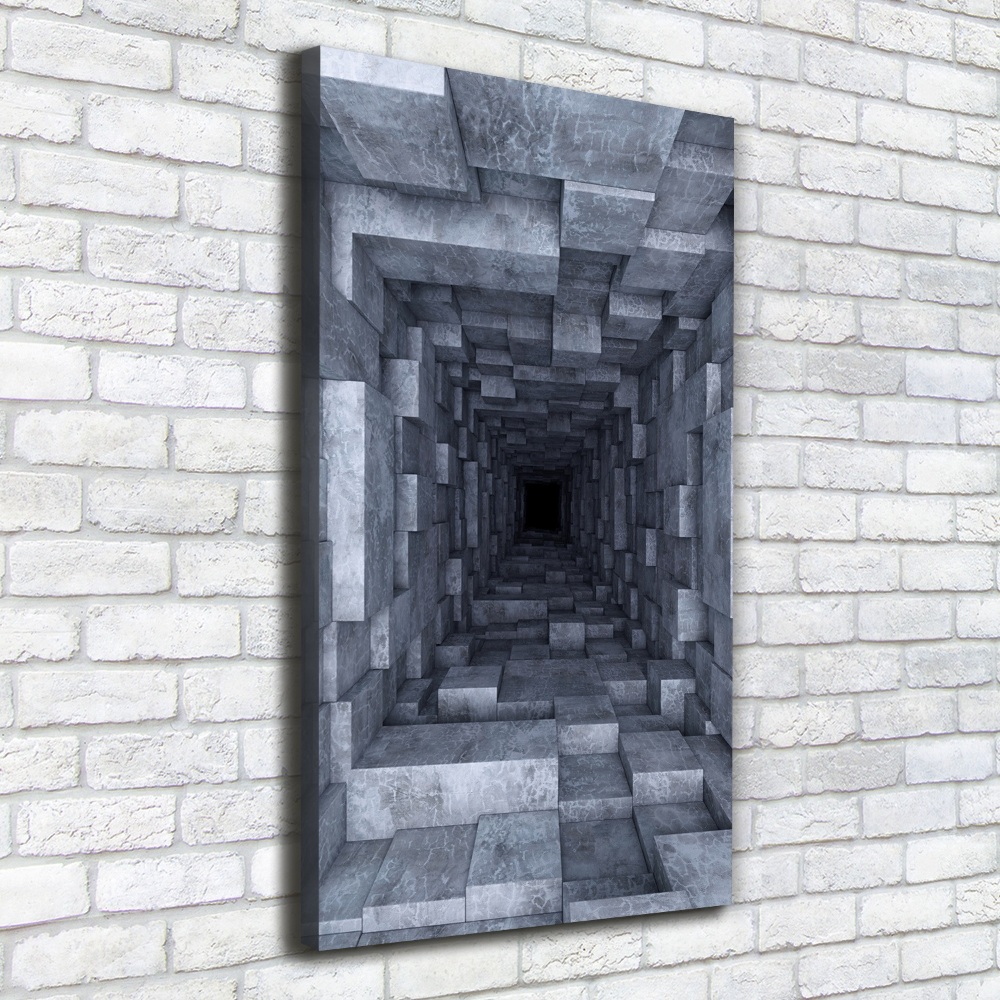 Foto obraz drukowany na płótnie pionowy Tunel