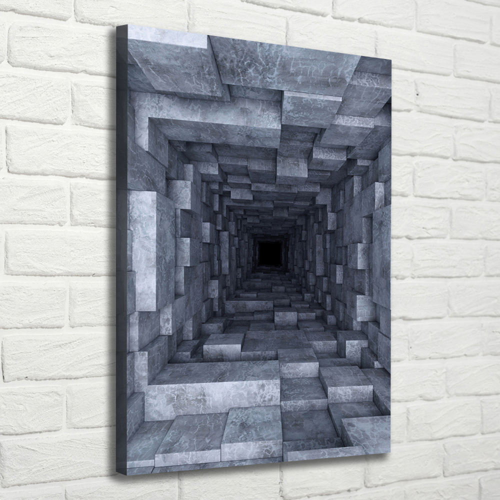 Foto obraz drukowany na płótnie pionowy Tunel