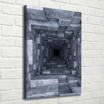 Foto obraz drukowany na płótnie pionowy Tunel