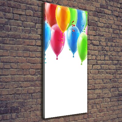 Foto obraz na płótnie pionowy Kolorowe balony