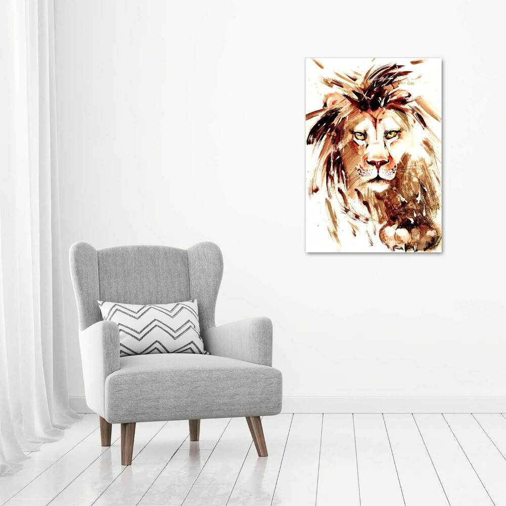 Foto obraz canvas pionowy Lew