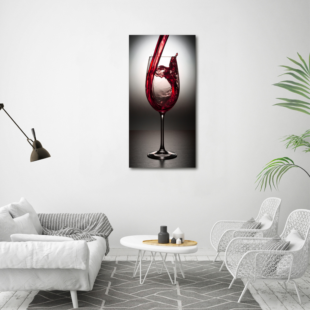 Foto obraz na płótnie pionowy Czerwone wino
