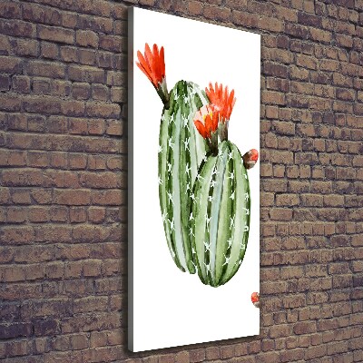 Nowoczesny obraz canvas na ramie pionowy Kaktusy