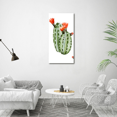 Nowoczesny obraz canvas na ramie pionowy Kaktusy