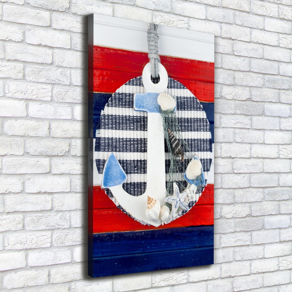 Nowoczesny obraz canvas na ramie pionowy Kotwica