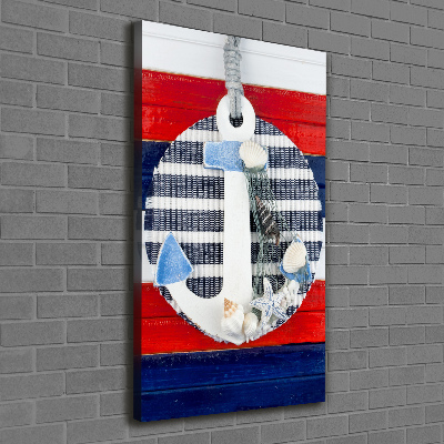 Nowoczesny obraz canvas na ramie pionowy Kotwica