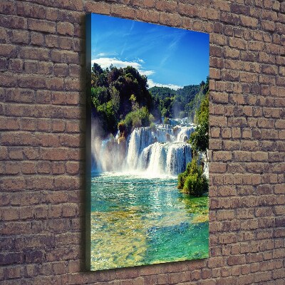 Foto obraz na płótnie pionowy Wodospad Krka