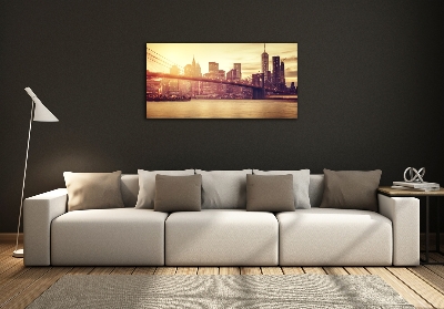 Foto obraz szklany Manhattan Nowy Jork