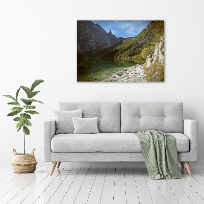 Foto obraz szklany Morskie oko Tatry