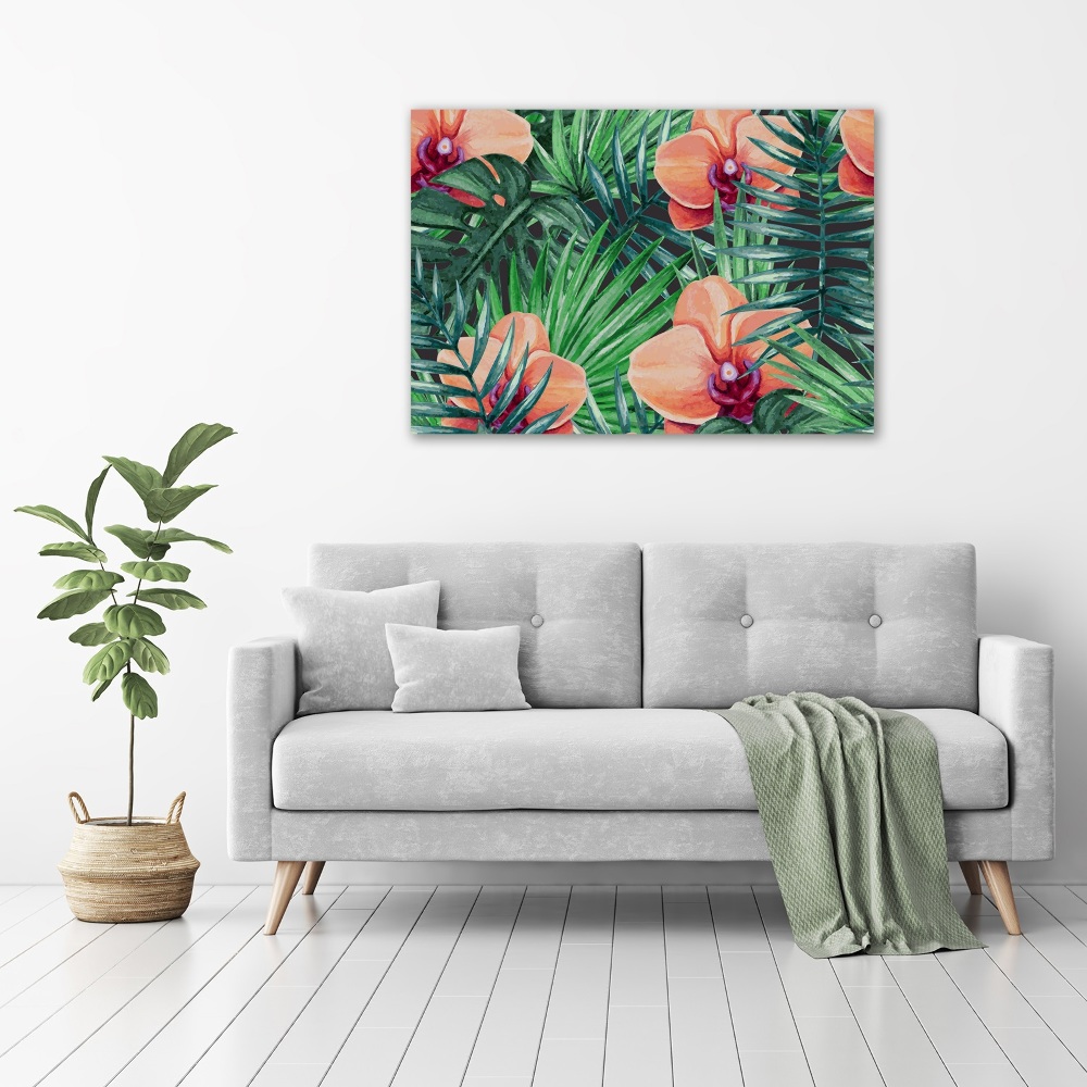 Foto obraz szkło hartowane Orchidea