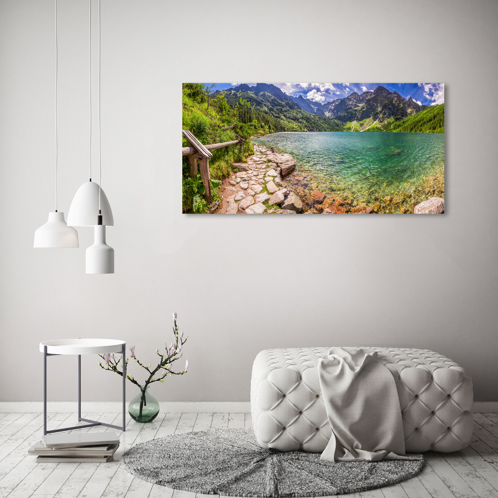 Foto obraz szklany Morskie oko Tatry