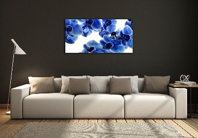 Foto obraz szklany Niebieska orchidea