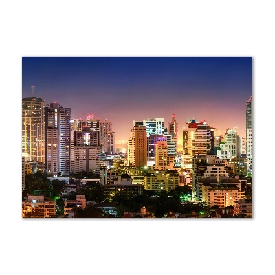 Foto obraz szkło hartowane Bangkok nocą