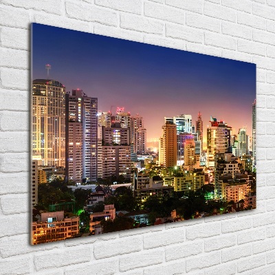 Foto obraz szkło hartowane Bangkok nocą