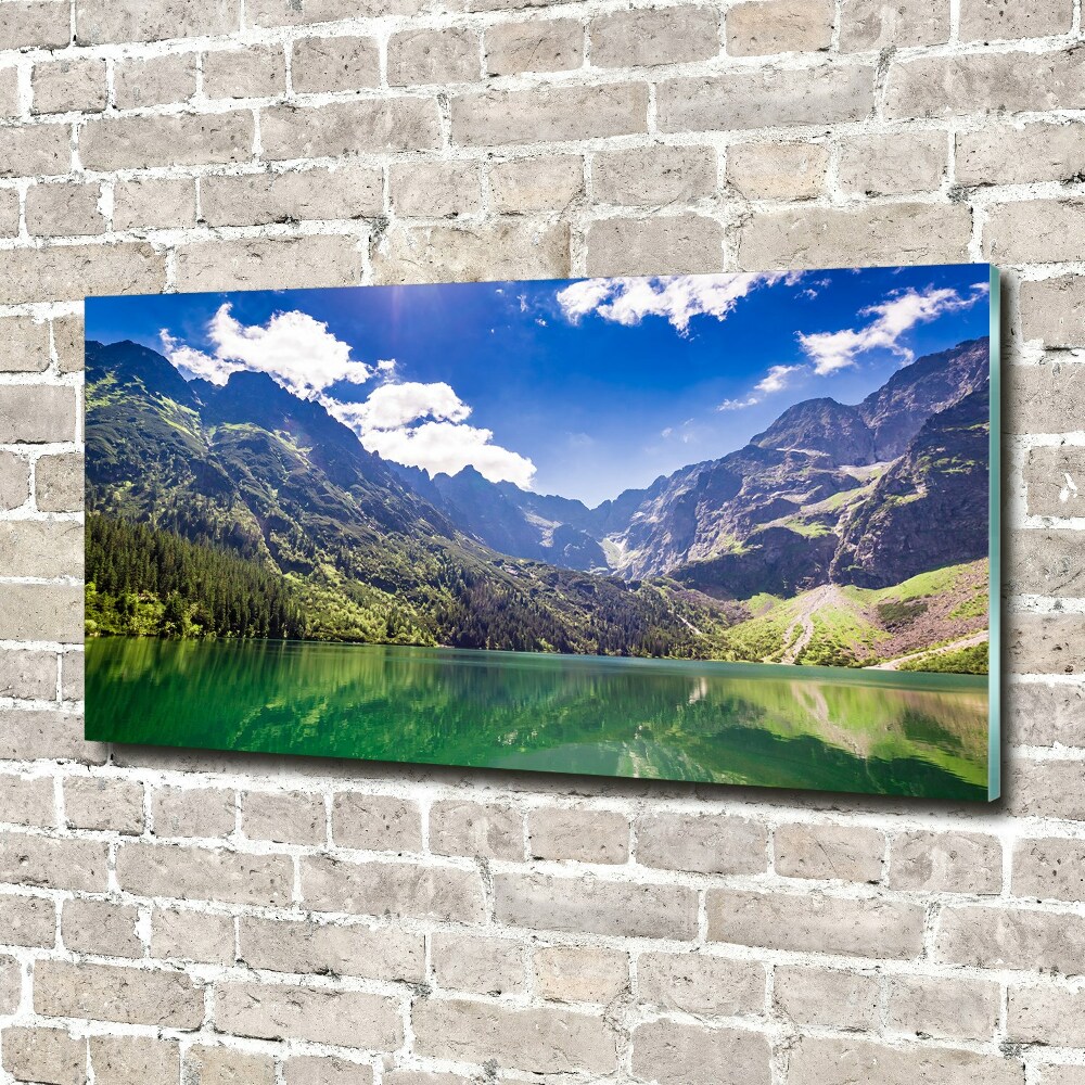 Foto obraz szklany Morskie oko Tatry